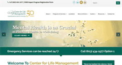 Desktop Screenshot of centerforlifemanagement.org